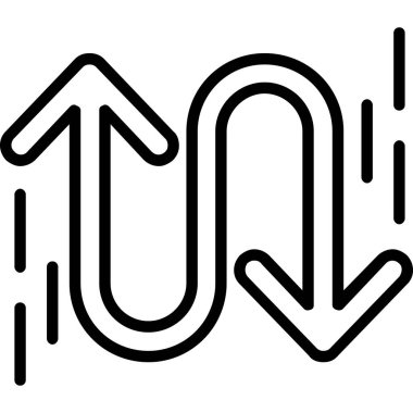 Siyah bir simgenin vektör illüstrasyonu