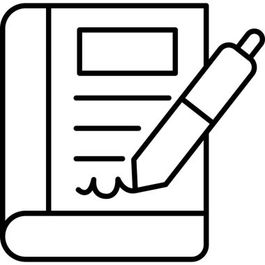 Belge. Web simgesi basit illüstrasyon