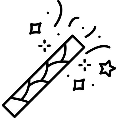 Havai fişek parti simgesi