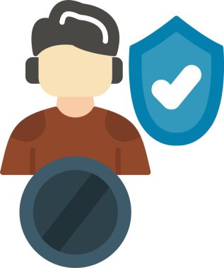 Kullanıcı simgesinin vektör çizimi