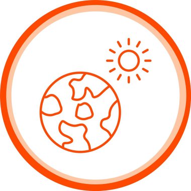 Web Kullanımı için Sera Efekti Simgesi, Basit Vektör İllüstrasyonu