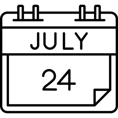 Takvim simgesi tasarımı, vektör illüstrasyonu