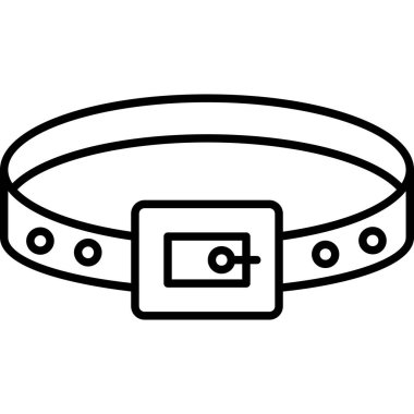 Bilezik ikonu. Ağ için bilezik vektör simgelerinin özet çizimi