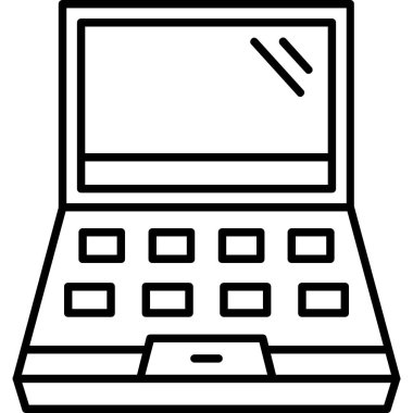 dizüstü simgesi vektör illüstrasyonu