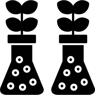 bitki simgesi, vektör illüstrasyonu beyaz arkaplanda izole edildi