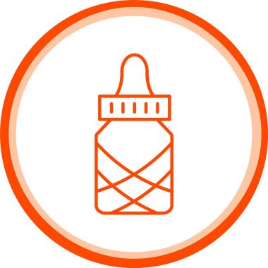 Bir şişenin vektör illüstrasyonu