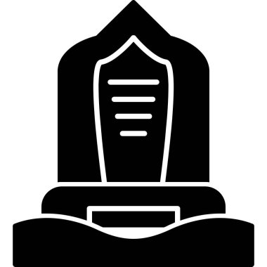 Heykel. Web simgesi basit illüstrasyon