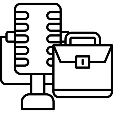 İş büyük simge vektör çizim