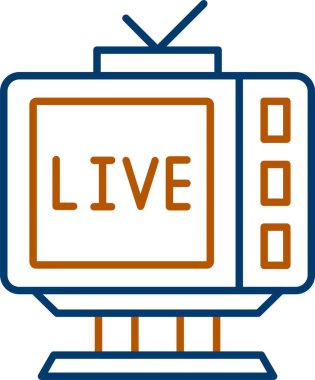 Web Kullanımı için Canlı Simge, Basit Vektör İllüstrasyonu