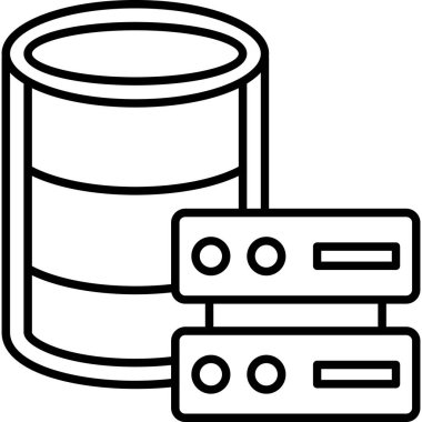 veritabanı simgesi, vektör resimleme