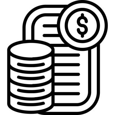 Dolar sikkeleri. Basit tasarım