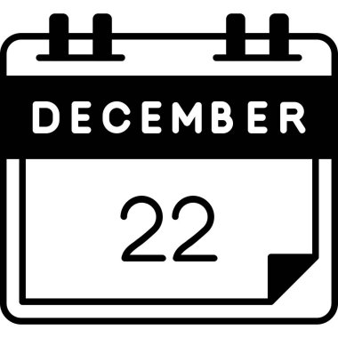 Takvim 2 Aralık - vektör simgesi