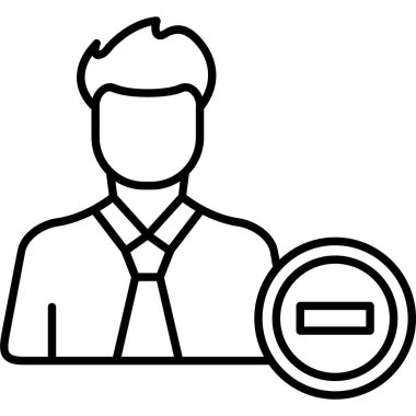 İş adamı simgesi vektör illüstrasyonu