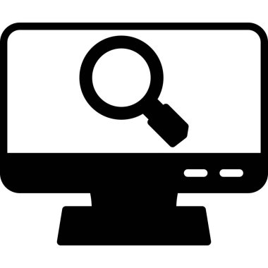 Arama simgesi vektör illüstrasyonu