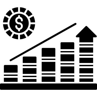 Dolar. Web simgesi basit illüstrasyon