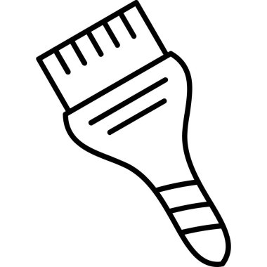 tarak simgesi. Taslak vektör. fırça sembolü