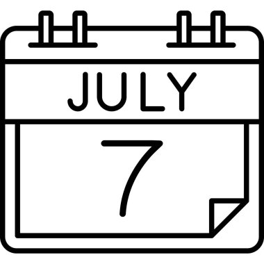 Takvim simgesi, vektör çizimi