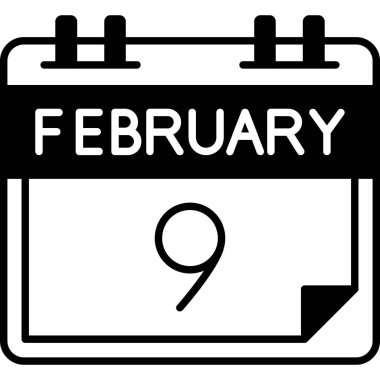 18 Ocak 'ta tek bir takvimde, takvimde beyaz arkaplan, vektör illüstrasyonu