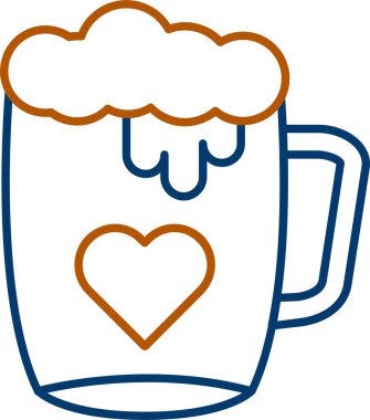 Bira Simgesi, Web Kullanımı için Basit Vektör İllüstrasyonu