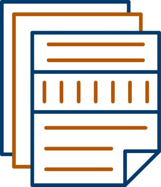 Web Kullanımı için Dosya Simgesi, Basit Vektör İllüstrasyonu