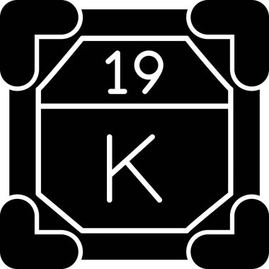 bir harfin siyah simgesi