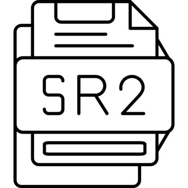 dosya biçimi simgesi, vektör illüstrasyonu