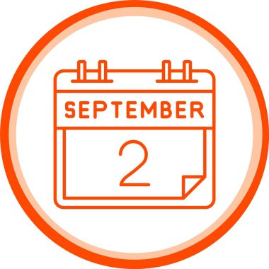 2 Eylül Simgesi, Web Kullanımı için Basit Vektör İllüstrasyonu