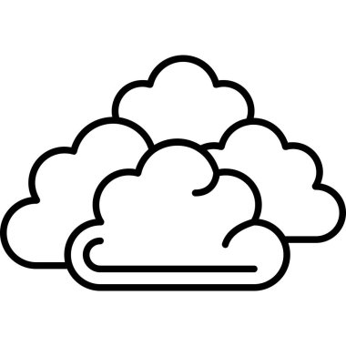 Bulut hesaplama teknolojisi ikon vektör çizimi tasarımı