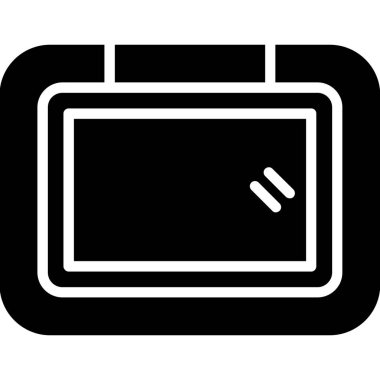 Cüzdan simgesi, vektör illüstrasyonu