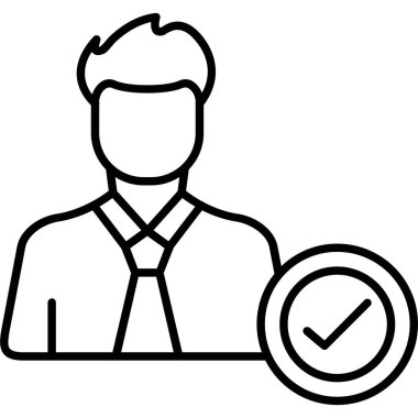 Çalışan simgesi vektör illüstrasyonu