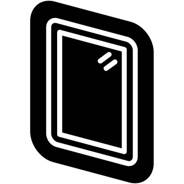 Bir tablet simgesinin vektör illüstrasyonu