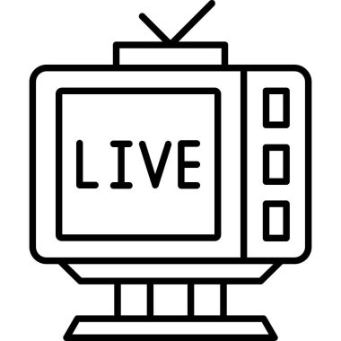 canlı vektör çizgisi simgesi dekoru