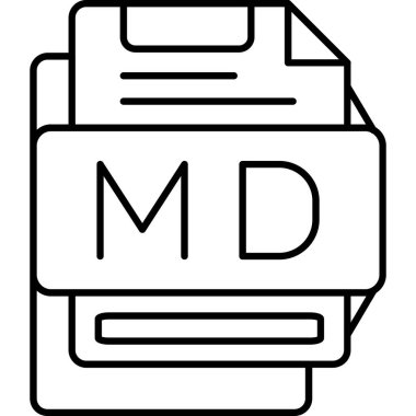 dosya biçimi simgesi, vektör illüstrasyonu