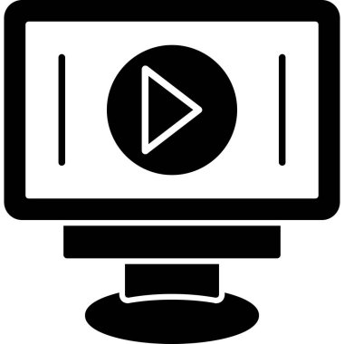 video kamera simgesi, vektör illüstrasyonu