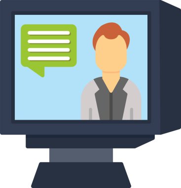 İnternet sohbeti. Web simgesi