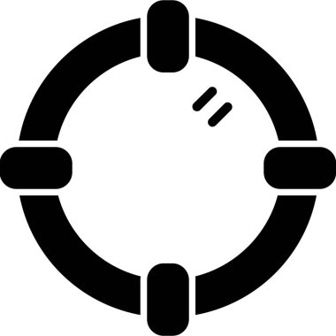 araba direksiyon düz simgesi beyaz arkaplan, vektör, illüstrasyon üzerinde izole