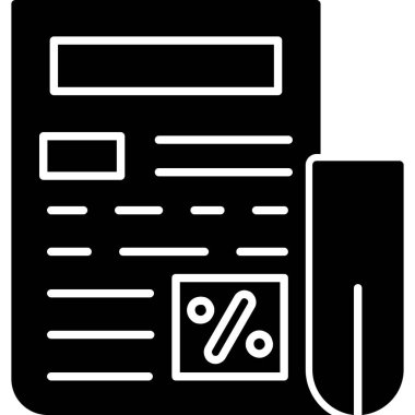 Belge simgesinin vektör illüstrasyonu
