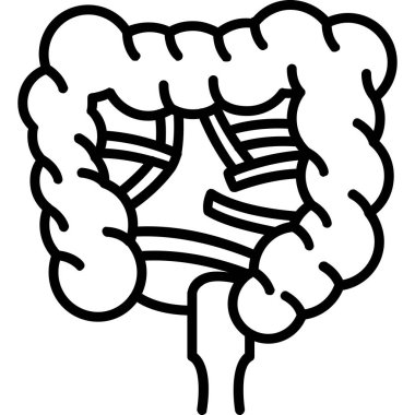 Sindirim hastalığı sindirim hastalığı ikonu, özet tarzı