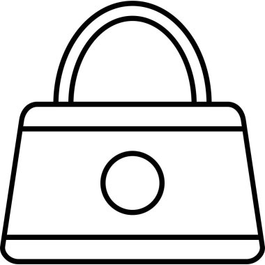 çanta çanta çanta simgesi ana hat biçiminde