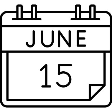 takvim çizgisi simgesi tasarımı