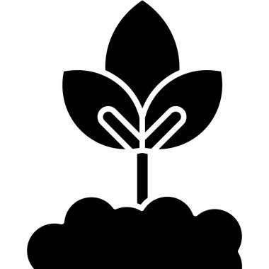 Bir bitkinin vektör illüstrasyonu