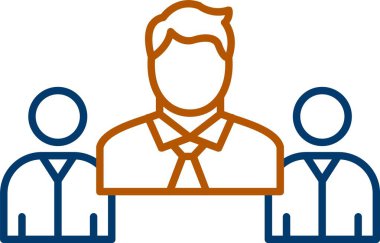 Web Kullanımı için Lider Simgesi, Basit Vektör İllüstrasyonu