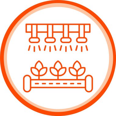 Akıllı Çiftlik Simgesi, Web Kullanımı için Basit Vektör İllüstrasyonu