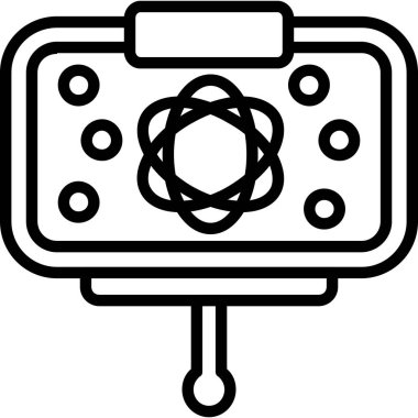 Kamera simgesi, vektör illüstrasyonu beyaz arkaplanda izole edildi