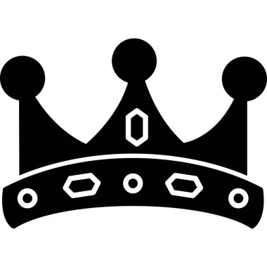 Taç simgesi, vektör illüstrasyonu