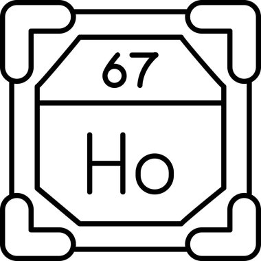 Kimyasal simgenin vektör illüstrasyonu