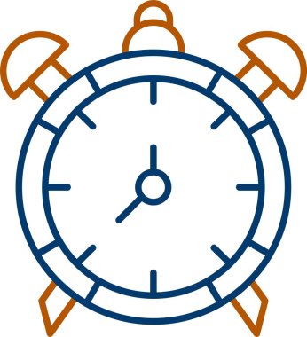 Saat simgesinin vektör illüstrasyonu