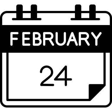 24 Şubat - Takvim simgesi