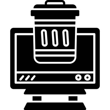 Kahve makinesi simgesi, basit stil