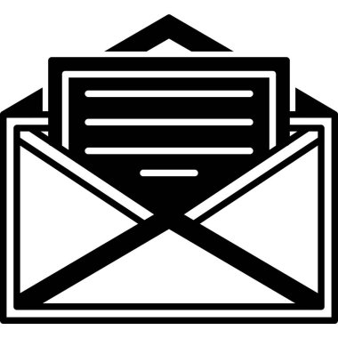 Posta simgesini vektör simgesi